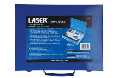 Laser Tools 7242 Timing Chain Kit - for BMW MINI 1.2, 1.5, 2.0, 3.0 Petrol Laser Tools