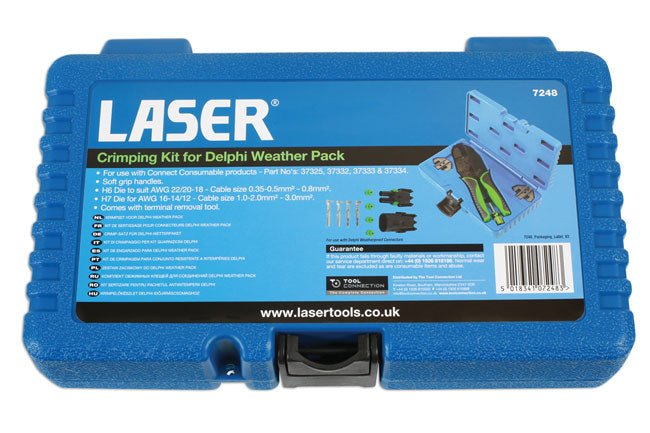 Laser Tools 7248 Crimping Kit for Delphi Weatherproof Kit Laser Tools