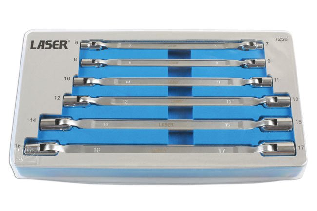 Laser Tools 7256 Flexible Socket Spanner Set 6pc Laser Tools