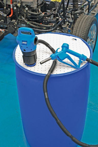 Laser Tools 7272 Electric Drum Pump For AdBlueÂ® AC/DC with Euro Charger Laser Tools