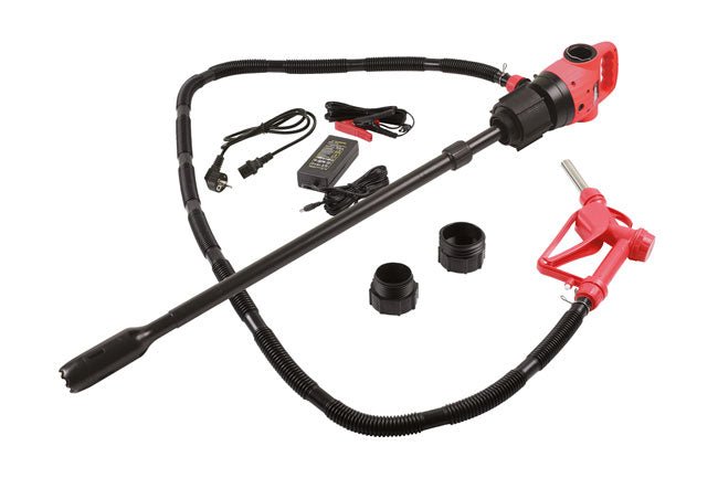 Laser Tools 7273 Electric Drum Pump for Diesel AC/DC with Euro Charger Laser Tools