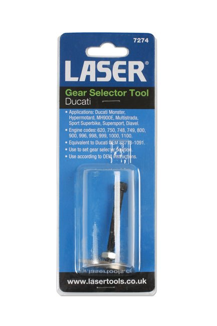 Laser Tools 7274 Gear Selector Tool - for Ducati Laser Tools