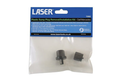 Laser Tools 7282 Plastic Sump Plug Removal/Installation Kit - for DAF, MAN Laser Tools