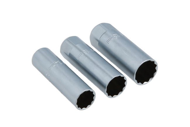 Laser Tools 7295 Thin Wall Spark Plug Socket Set 3/8"D 3pc Laser Tools