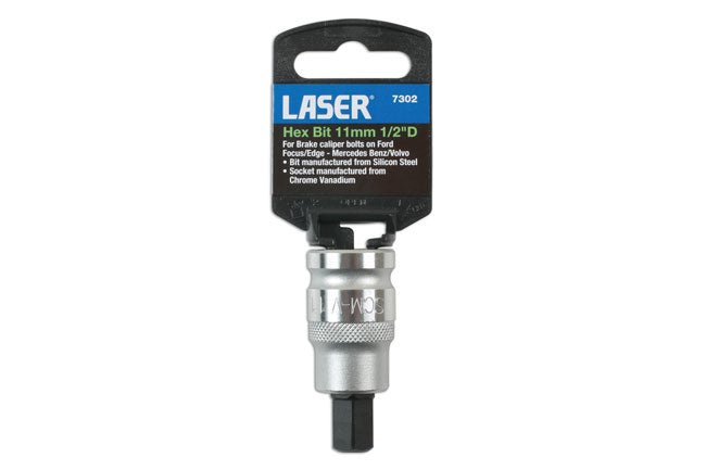 Laser Tools 7302 Hex Bit 1/2"D 11mm Laser Tools