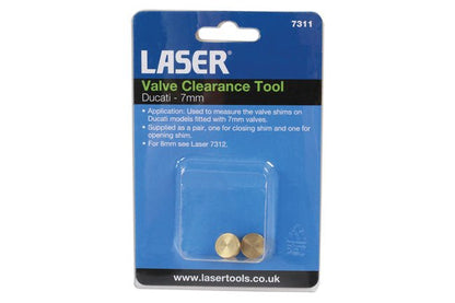 Laser Tools 7311 Valve Clearance Tool 7mm 2pc - for Ducati Laser Tools