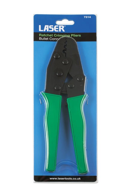 Laser Tools 7314 Heavy Duty Ratchet Crimping Pliers Laser Tools