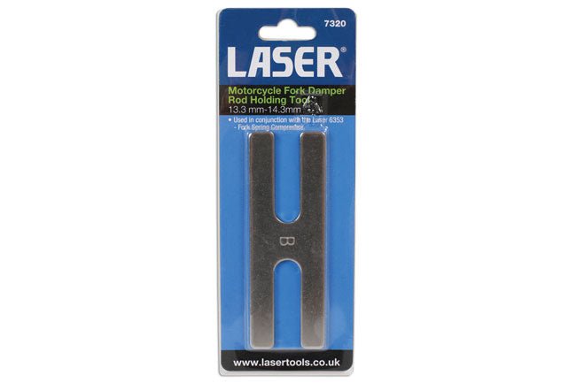 Laser Tools 7320 Motorcycle Fork Damper Rod Holding Tool 13.3mm /14.3mm Laser Tools
