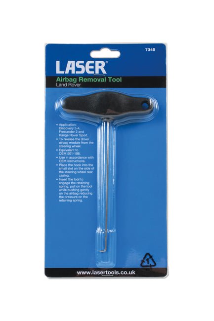 Laser Tools 7345 Airbag Removal Tool - for Land Rover Laser Tools