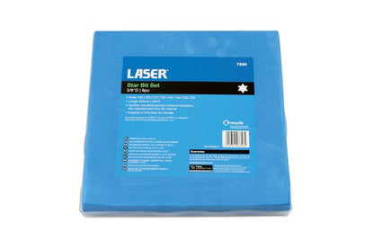 Laser Tools 7356 Extra Long Star Socket Bit Set 3/8"D 8pc Laser Tools