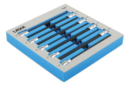 Laser Tools 7357 Extra Long Hex Socket Bit Set 3/8"D 9pc Laser Tools