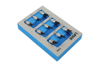 Laser Tools 7359 Socket Bit Set 3/8"D 9pc Laser Tools
