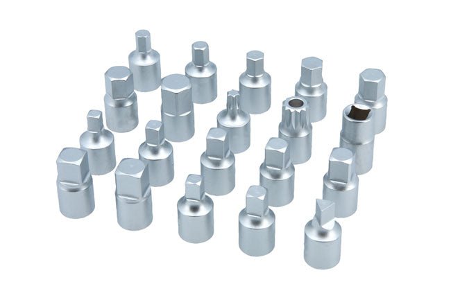 Laser Tools 7365 Sump Plug Key Set 3/8"D 20pc Laser Tools