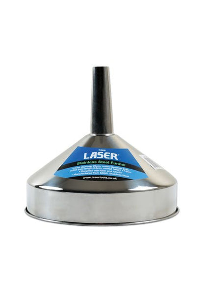 Laser Tools 7366 Stainless Steel Funnel 200mm Laser Tools