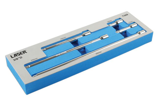 Laser Tools 7369 Extension Bar Set 3/8"D 5pc Laser Tools