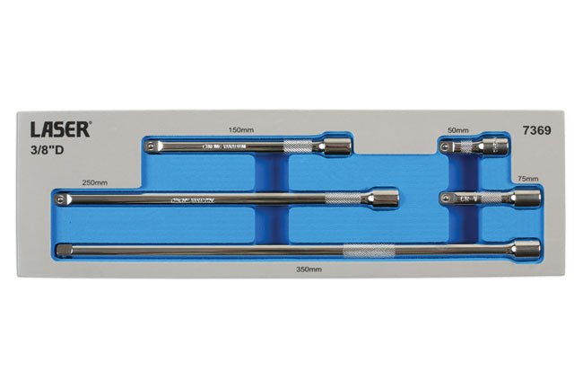 Laser Tools 7369 Extension Bar Set 3/8"D 5pc Laser Tools