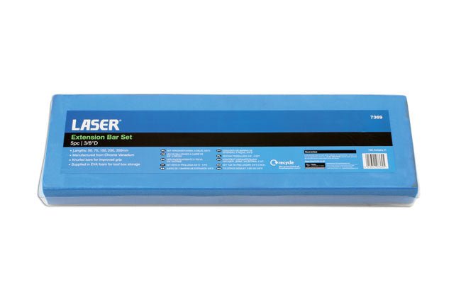 Laser Tools 7369 Extension Bar Set 3/8"D 5pc Laser Tools