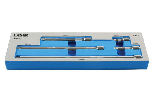 Laser Tools 7369 Extension Bar Set 3/8"D 5pc Laser Tools