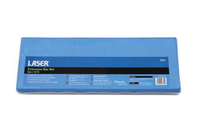 Laser Tools 7370 Extension Bar Set 1/2"D 5pc Laser Tools