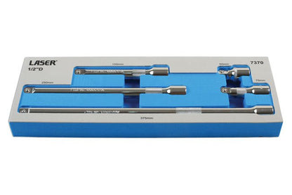 Laser Tools 7370 Extension Bar Set 1/2"D 5pc Laser Tools