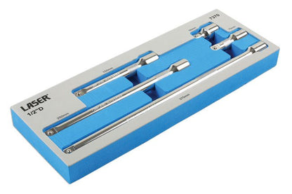 Laser Tools 7370 Extension Bar Set 1/2"D 5pc Laser Tools