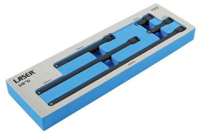 Laser Tools 7372 Impact Extension Bar Set 3/8"D 5pc Laser Tools