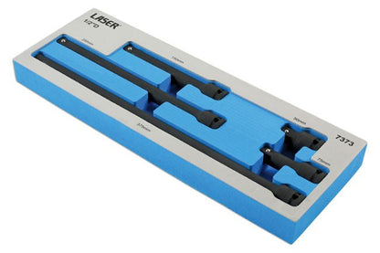 Laser Tools 7373 Impact Extension Bar Set 1/2"D 5pc Laser Tools