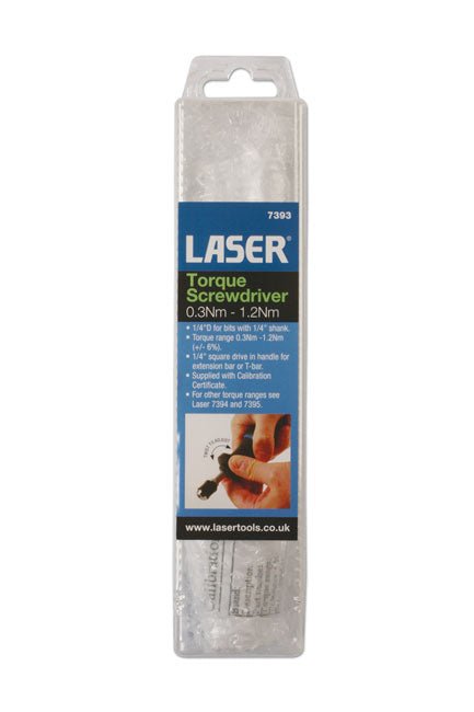 Laser Tools 7393 Torque Screwdriver 0.3 - 1.2Nm Laser Tools