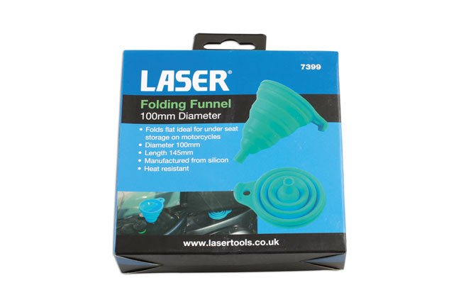 Laser Tools 7399 Folding Funnel 100mm Laser Tools