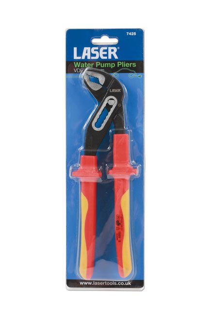 Laser Tools 7425 Insulated Water Pump Pliers 240mm Laser Tools