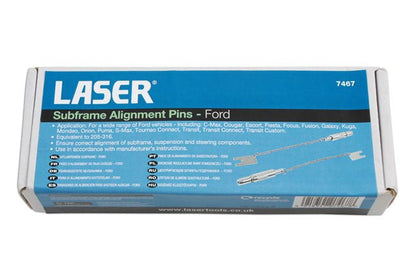 Laser Tools 7467 Subframe Alignment Pins - for Ford Laser Tools