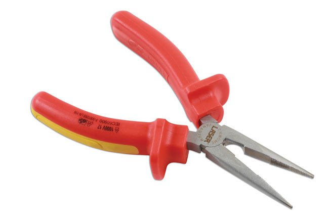 Laser Tools 7468 Insulated Long Nose Pliers 150mm Laser Tools