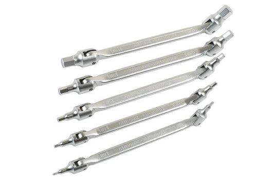 Laser Tools 7480 Double Ended Flexible Hex Bit Set 5pc Laser Tools