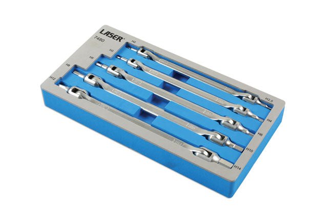 Laser Tools 7480 Double Ended Flexible Hex Bit Set 5pc Laser Tools