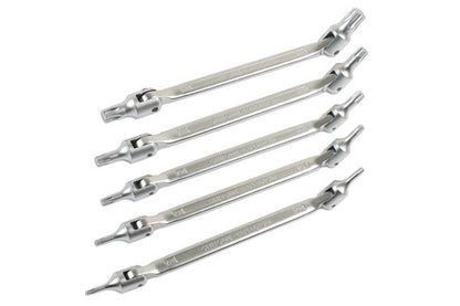 Laser Tools 7481 Double Ended Flexible Star Bit Set 5pc Laser Tools