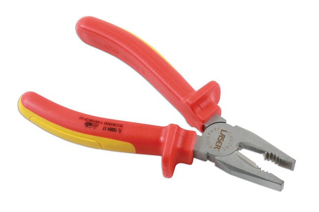 Laser Tools 7483 Insulated Combination Pliers 180mm Laser Tools