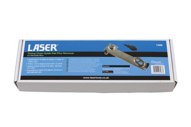 Laser Tools 7488 Timing Chain Guide Rail Pins Remover - for Mercedes-Benz Laser Tools