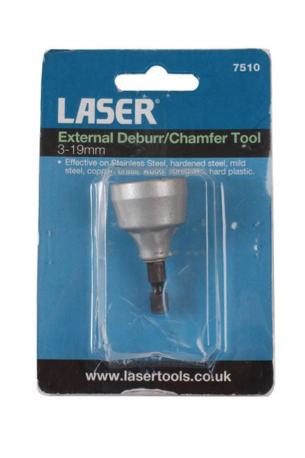 Laser Tools 7510 External Deburr/Chamfer Tool 3 - 19mm Laser Tools