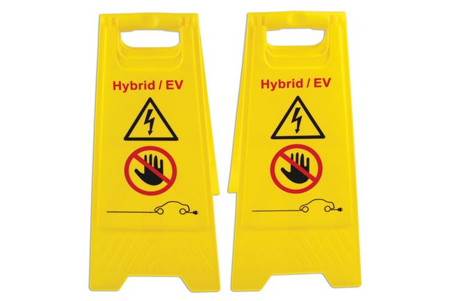 Laser Tools 7521 Hybrid/EV Floor Warning Signs 2pc Laser Tools