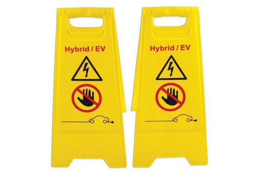 Laser Tools 7521 Hybrid/EV Floor Warning Signs 2pc Laser Tools