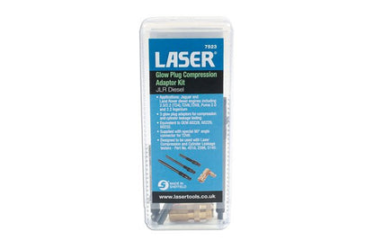 Laser Tools 7523 Glow Plug Compression Adaptor Kit - for JLR Diesel Laser Tools