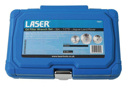 Laser Tools 7527 Oil Filter Wrench Set 3pc - for JLR Laser Tools