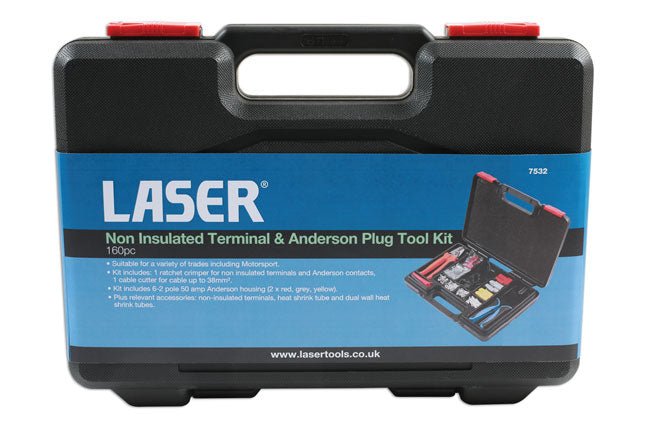 Laser Tools 7532 Non Insulated Terminal & Anderson Type Plug Tool Kit Laser Tools