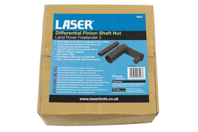 Laser Tools 7547 Differential Pinion Shaft Holding Tool - for LR Freelander 2 Laser Tools