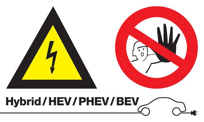 Laser Tools 7576 High Voltage/No Admittance Sign (without text) Laser Tools