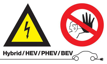 Laser Tools 7576 High Voltage/No Admittance Sign (without text) Laser Tools