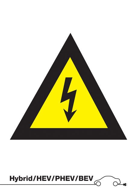 Laser Tools 7577 Danger High Voltage Sign (without text) Laser Tools