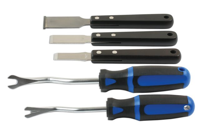 Laser Tools 7583 Clip Remover & Tungsten Tipped Scraper Set 5pc Laser Tools