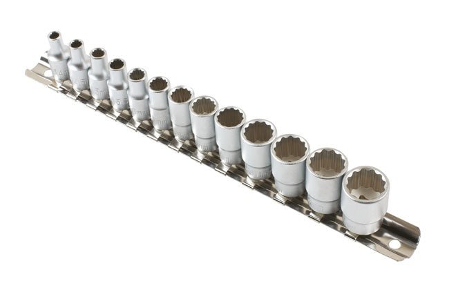 Laser Tools 7590 Bi-Hex Standard Socket Set 1/4"D 13pc Laser Tools