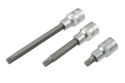 Laser Tools 7599 Spline Socket Bit Set 1/2"D 26pc Laser Tools